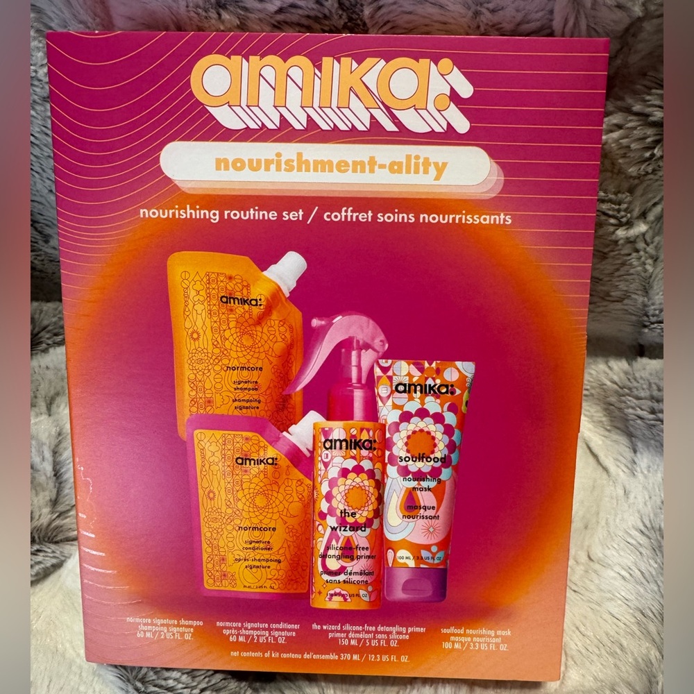 Amika - Nourishment-ality Routine Set - NEW 4 Products Nourishment you can see